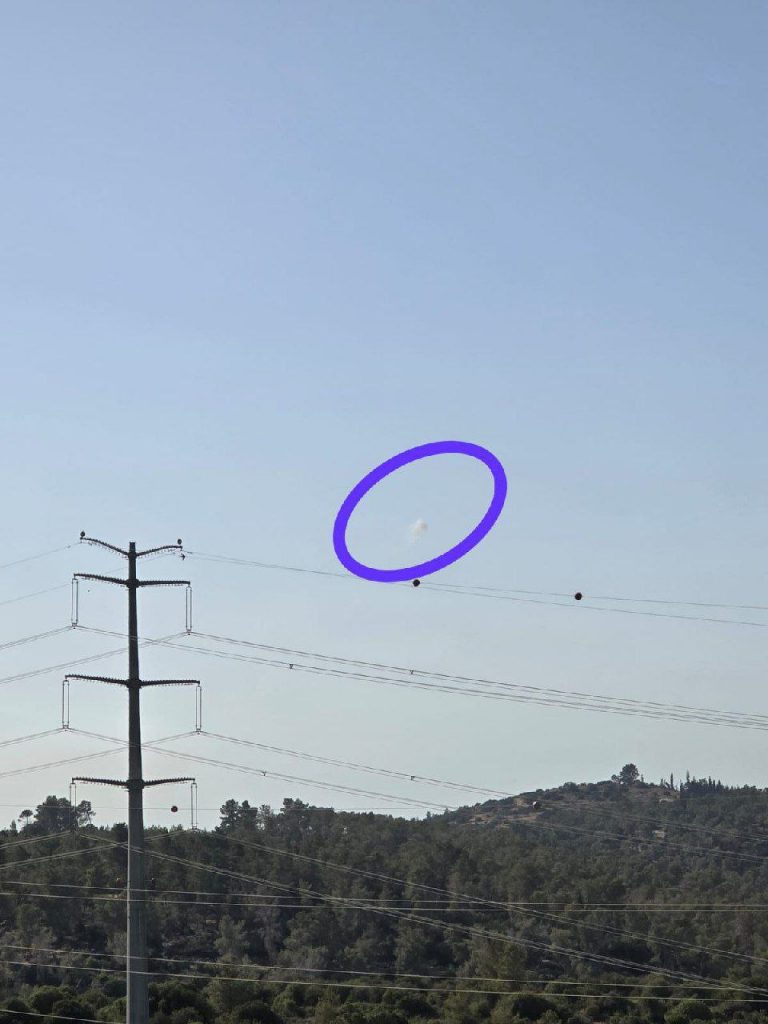 Zionist missiles trying to intercept Yemeni ballistic missile